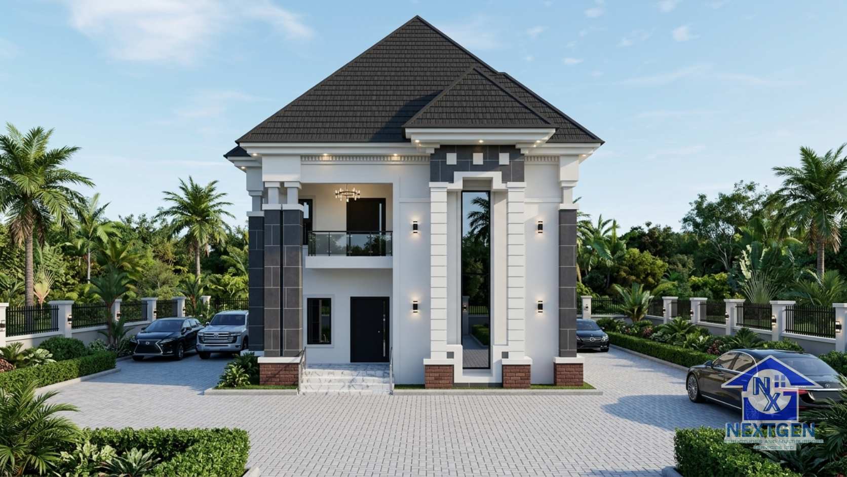 5 Bedroom Duplex House Plan | NextGen Structures (NXG056ED022)